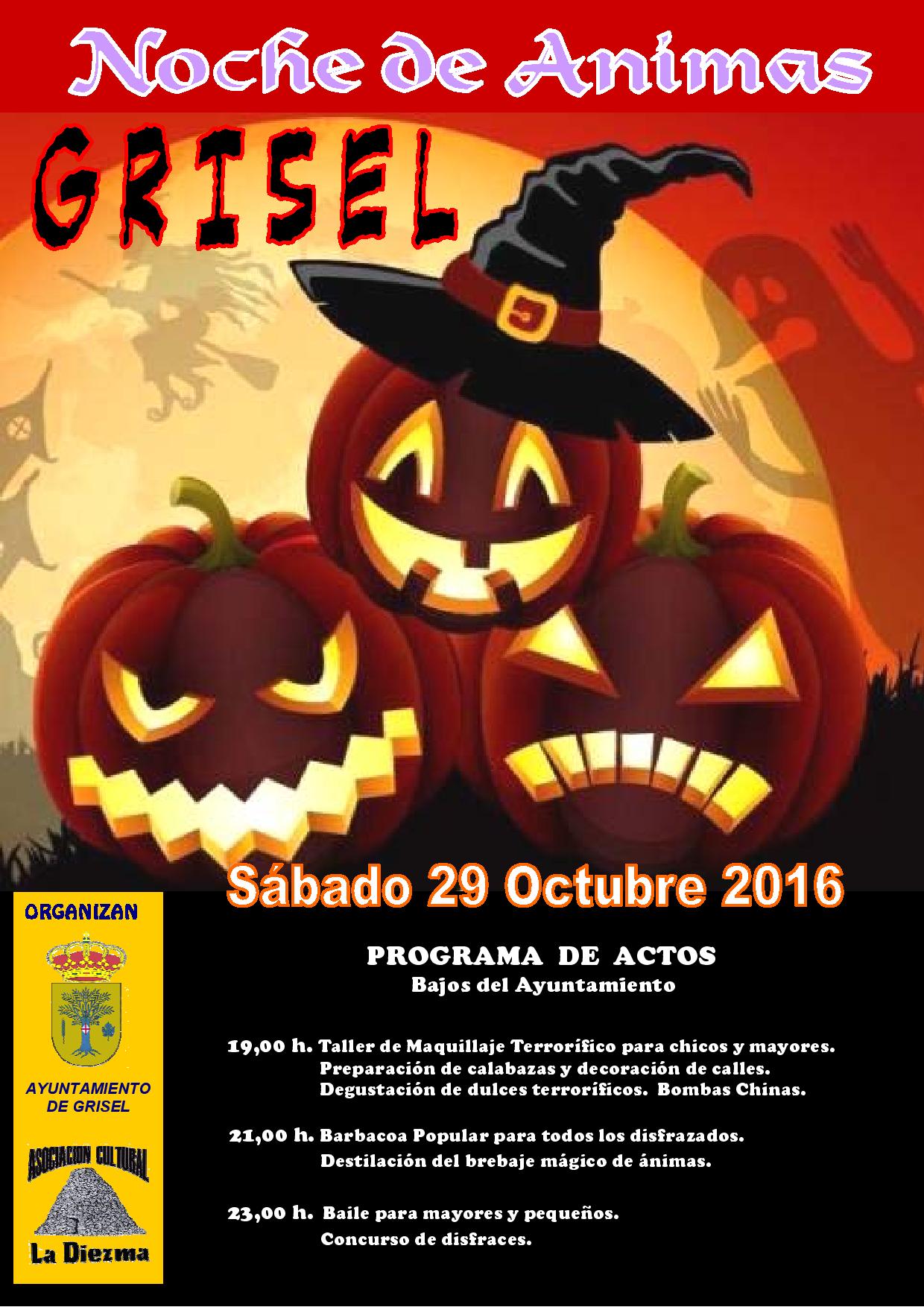 Cartel Noche de Animas 2016