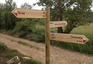 POSTE SE SEÑALES EN LA ZONA DEL MOLINO (Foto: Ramón Alcaine)